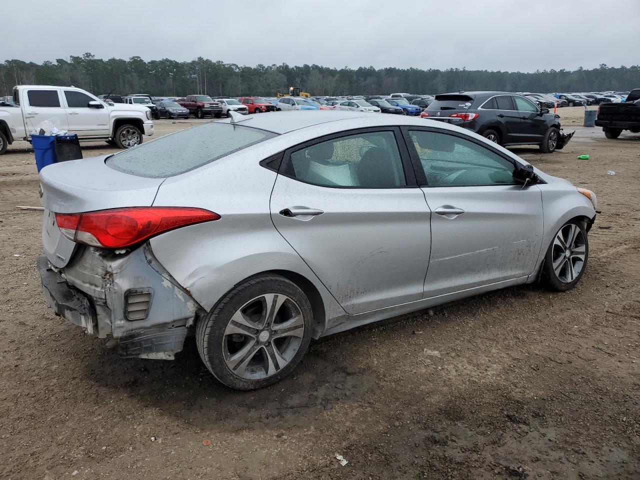 2013 Hyundai Elantra VIN 5NPDH4AE0DH277994 Copart auction photo, front end / rear end damage thumbnail 3