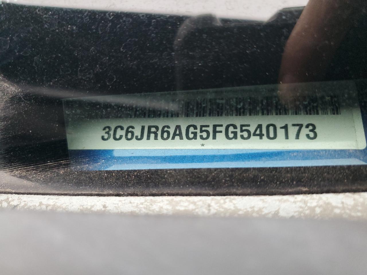 2015 RAM 1500 VIN 3C6JR6AG5FG540173 Copart auction photo, front end / rear end damage thumbnail 13