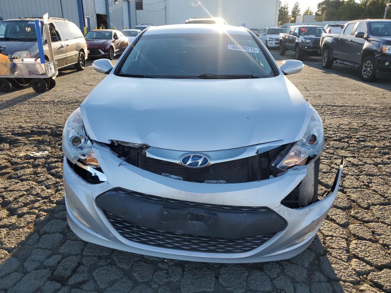 2015 Hyundai Sonata VIN KMHEC4A4XFA139475 Copart auction photo, front end damage thumbnail 5