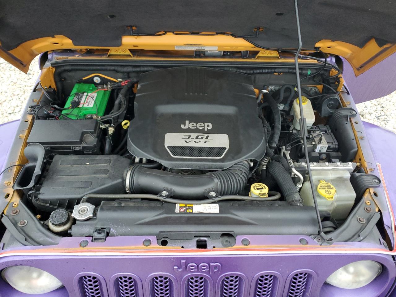 2013 Jeep Wrangler VIN 1C4GJWBG1DL510855 Copart auction photo, mechanical damage thumbnail 11