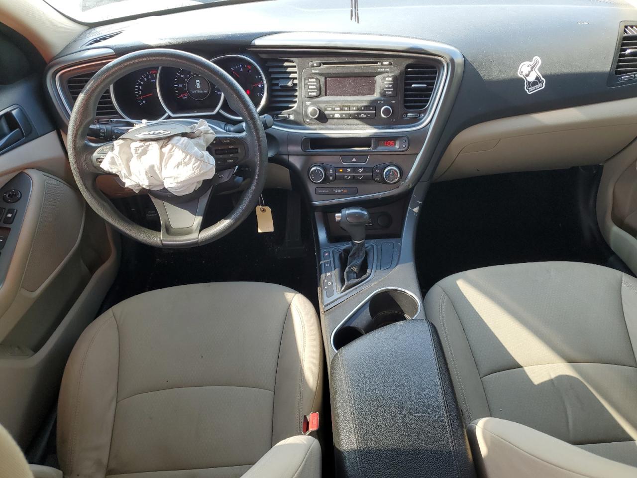 2015 KIA Optima VIN KNAGM4A78F5636745 Copart auction photo, front end / side damage thumbnail 8