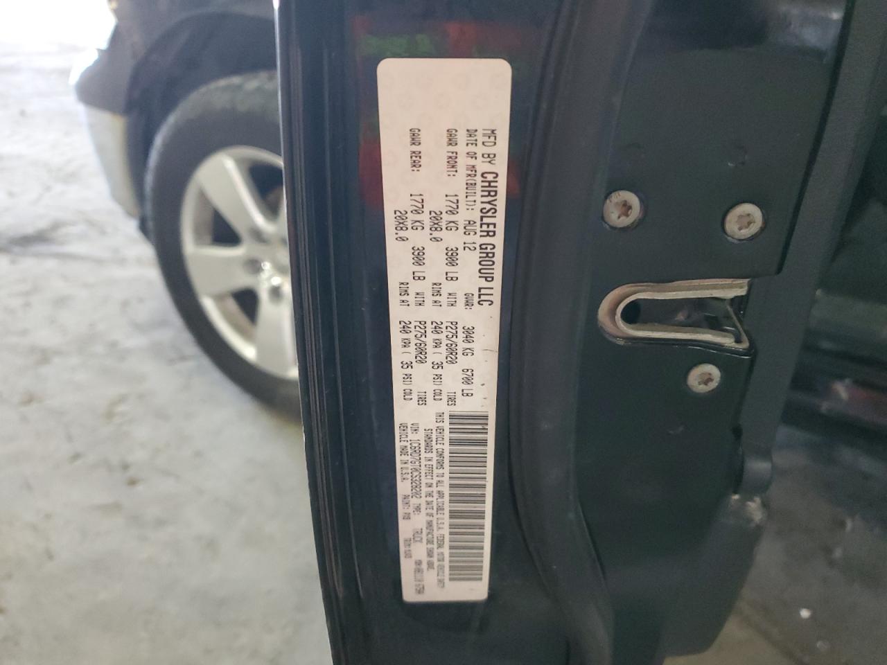 2012 Dodge RAM VIN 1C6RD7GT0CS328202 Copart auction photo, mechanical / minor dent/scratches damage thumbnail 12