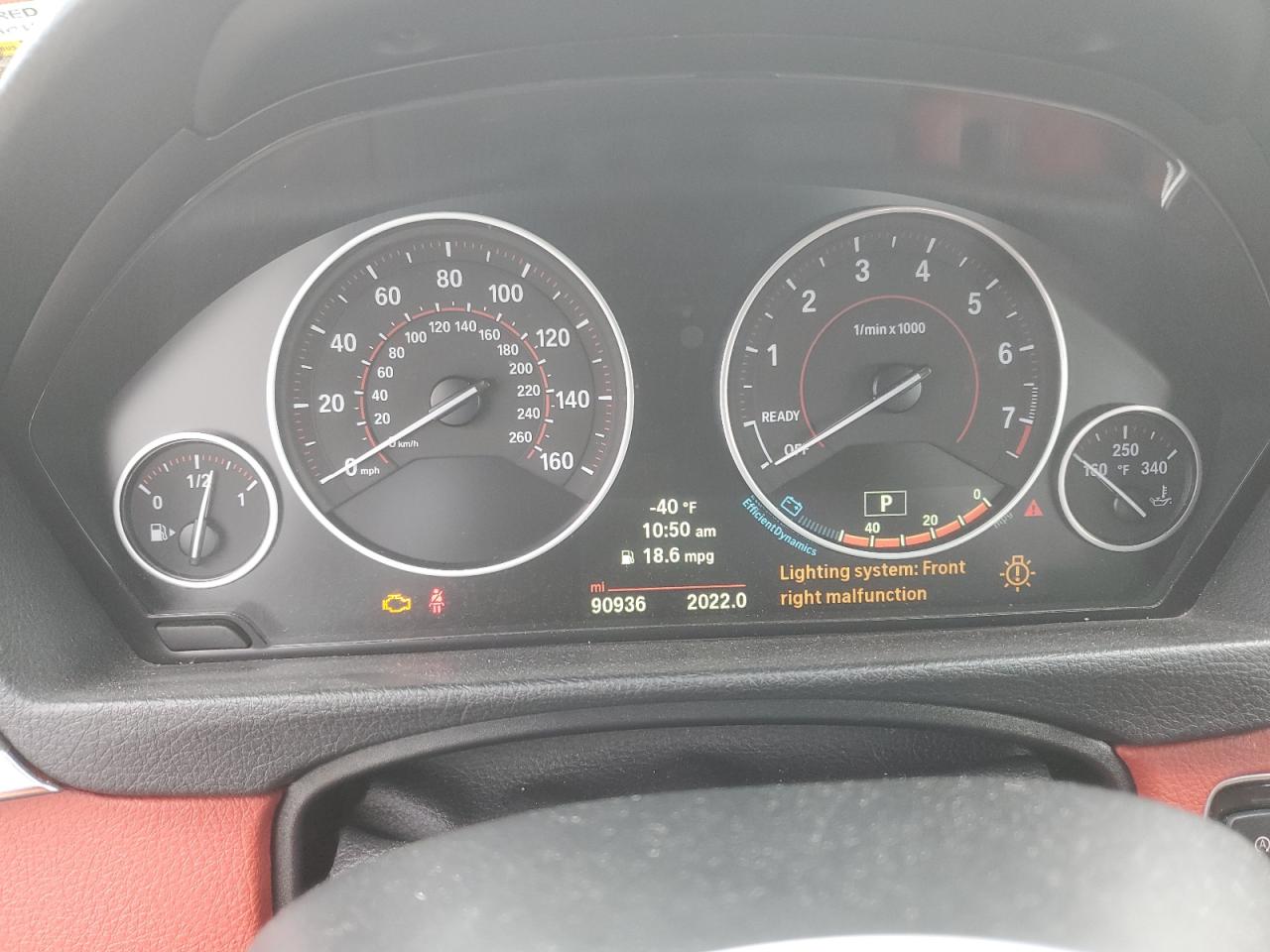 2014 BMW 4er VIN WBA3N5C51EF715759 Copart auction photo, front end damage thumbnail 9