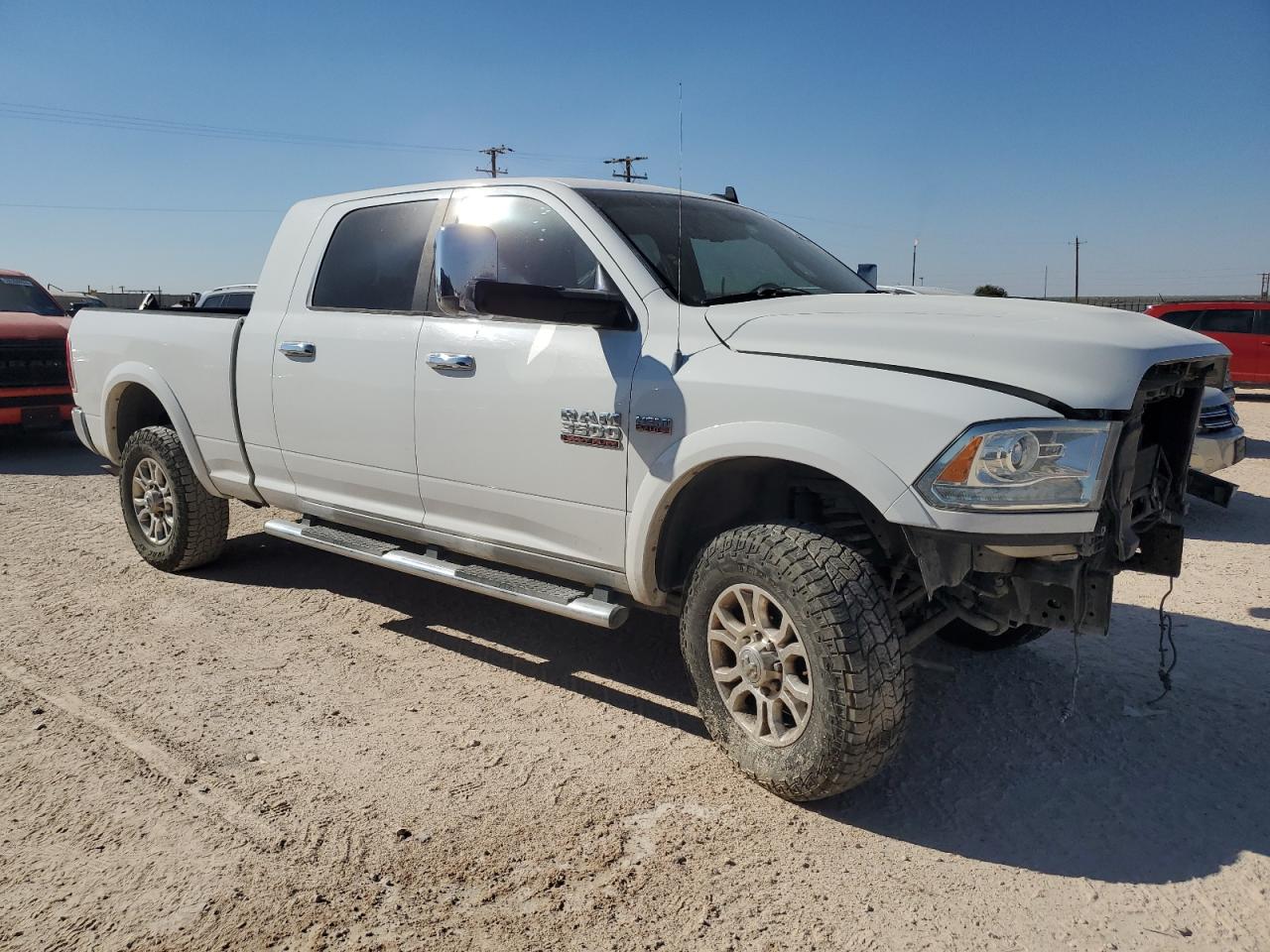 2013 RAM 3500 VIN 3C63R3MTXDG574607 Copart auction photo, front end / side damage thumbnail 4