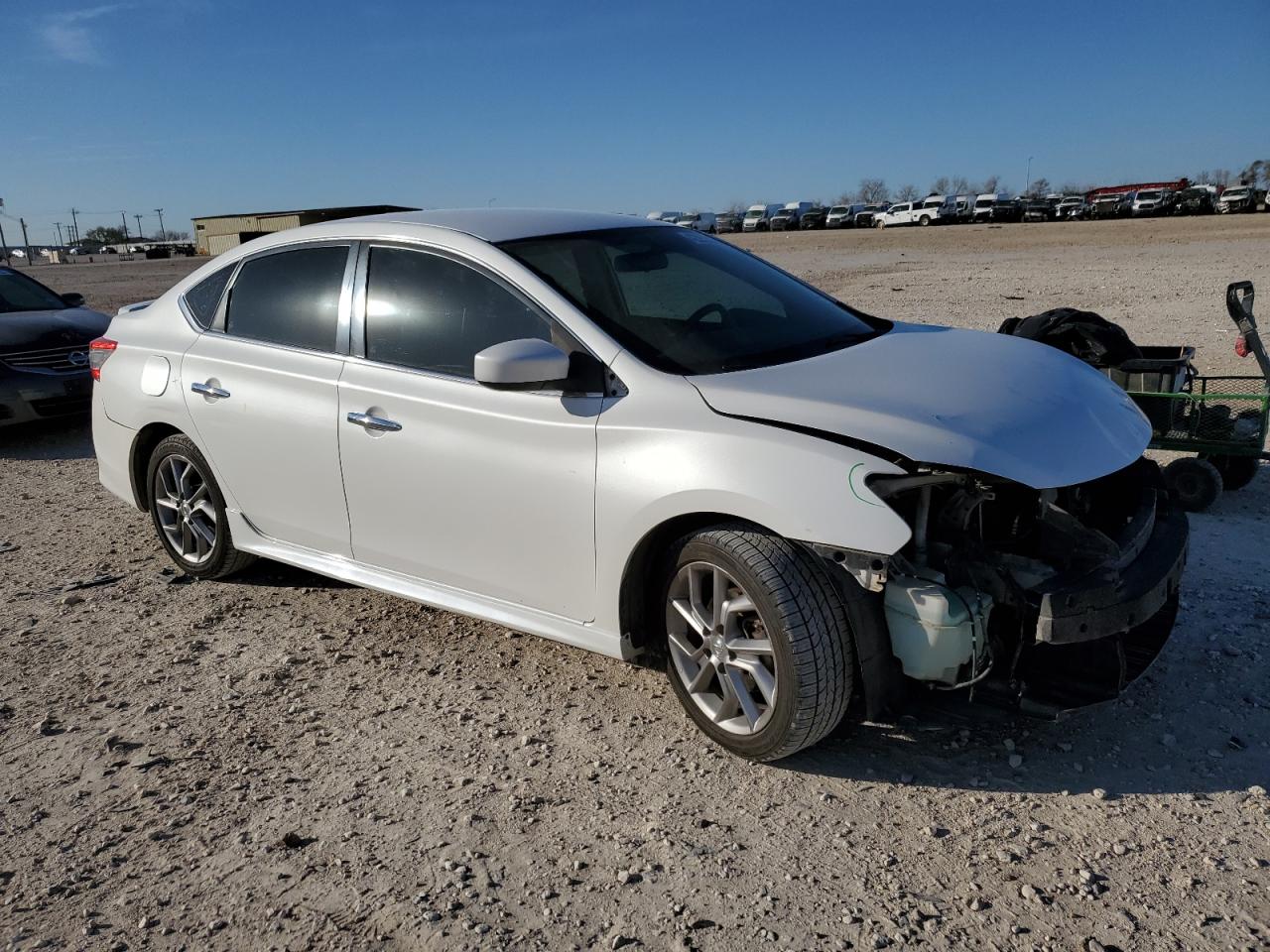 2013 Nissan Sentra VIN 3N1AB7AP1DL670266 Copart auction photo, front end damage thumbnail 4