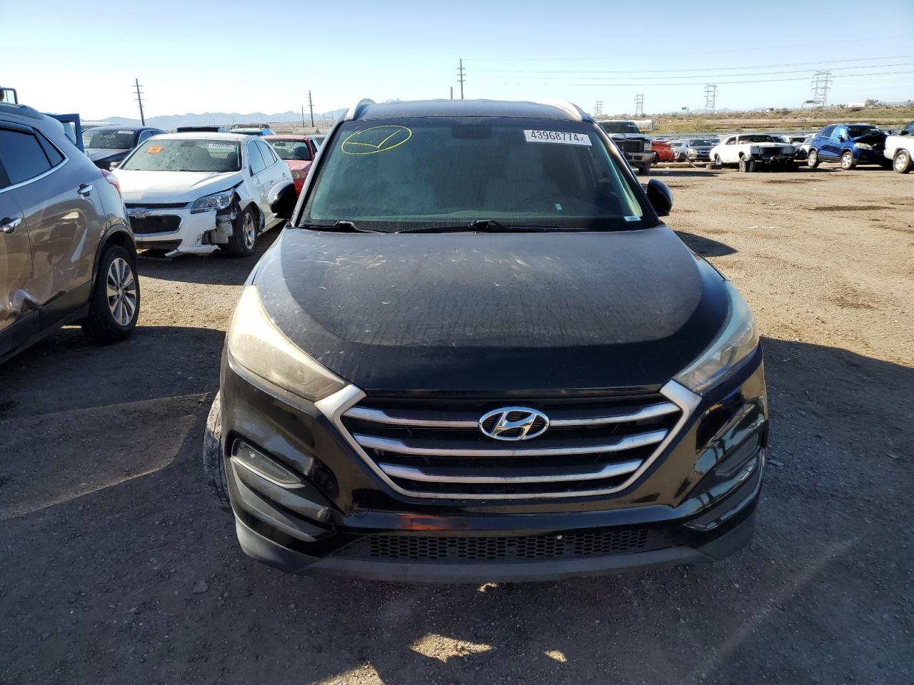 2016 Hyundai Tucson VIN KM8J33A42GU092421 Copart auction photo, side / undercarriage damage thumbnail 5