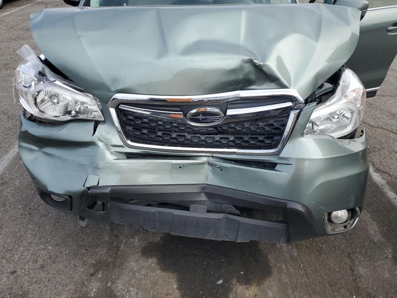 2015 Subaru Forester VIN JF2SJAUC7FH804050 Copart auction photo, front end / minor dent/scratches damage thumbnail 12
