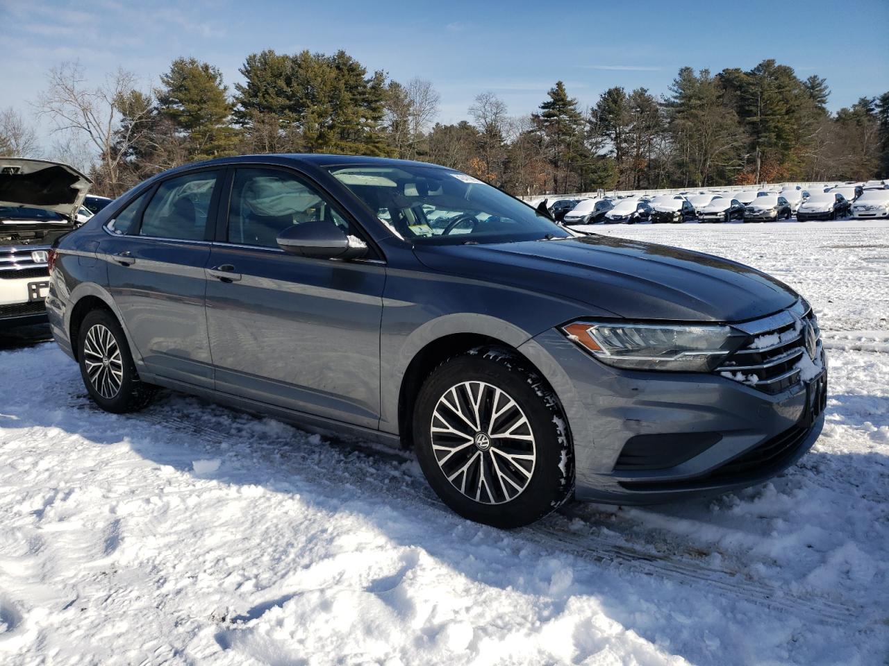 2019 Volkswagen Jetta VIN 3VWC57BU4KM253861 Copart auction photo, side / front end damage thumbnail 4