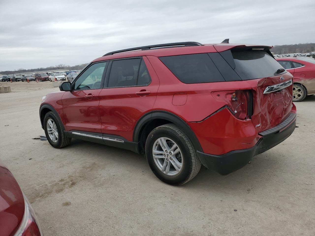 2021 Ford Explorer VIN 1FMSK8DH9MGA82756 Copart auction photo, rear end damage thumbnail 2