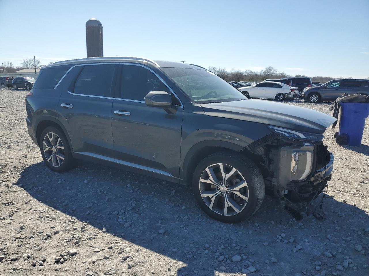 2022 Hyundai Palisade VIN KM8R44HEXNU470924 Copart auction photo, front end / minor dent/scratches damage thumbnail 4