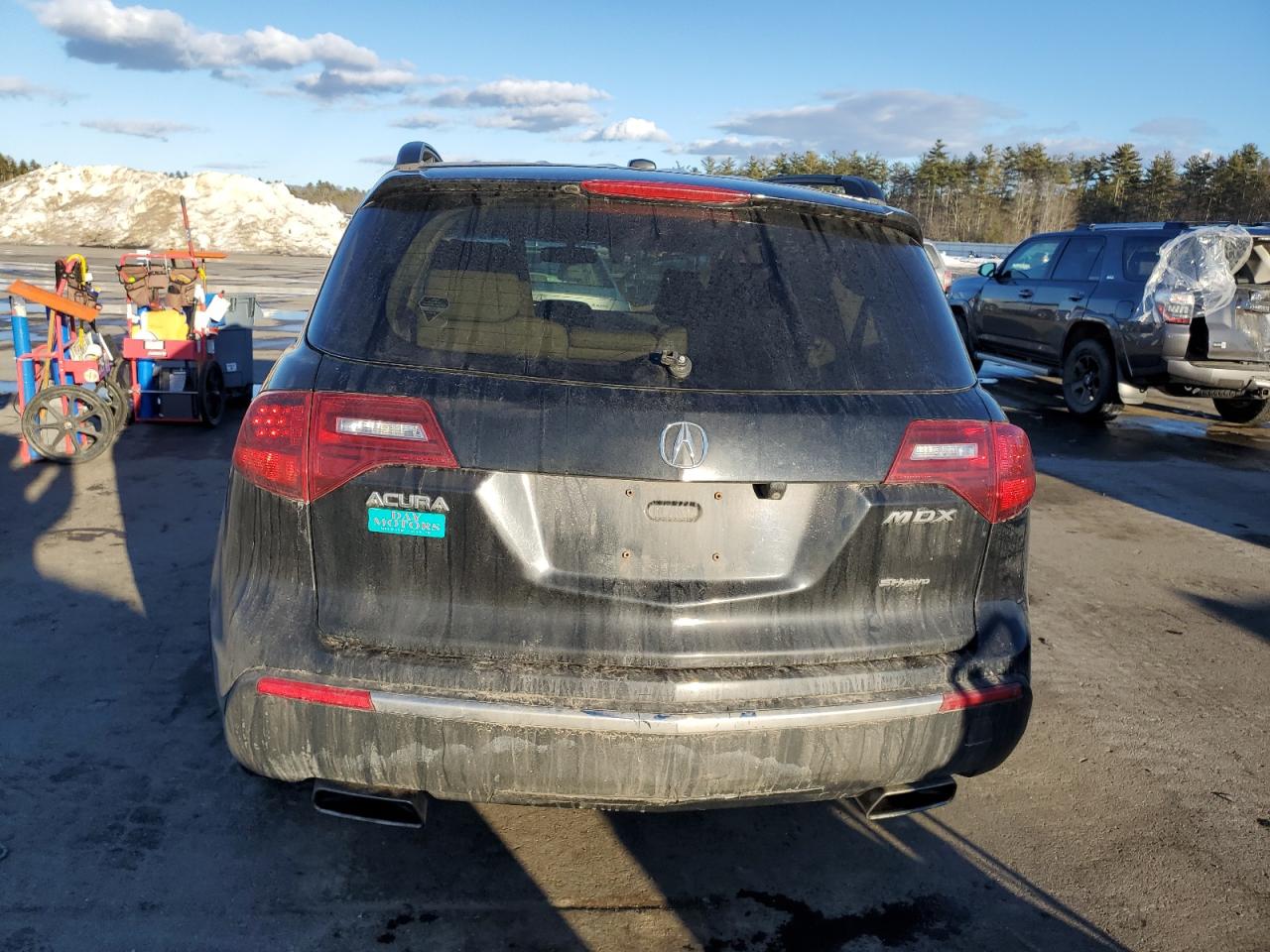 2010 Acura MDX VIN 2HNYD2H62AH530795 Copart auction photo, side damage thumbnail 6
