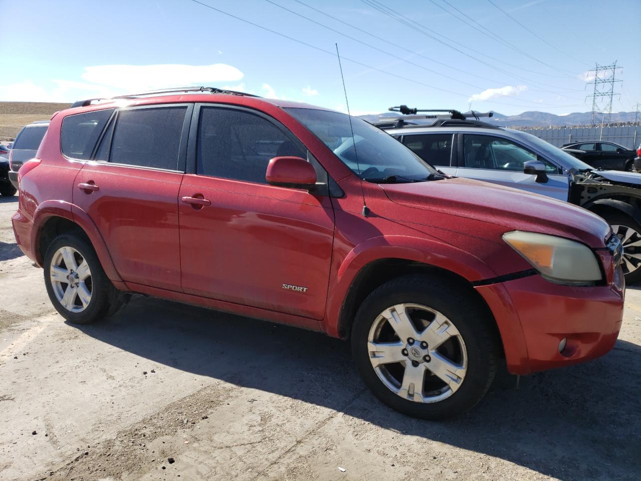 2007 Toyota RAV 4 VIN JTMBK32V875024119 Copart auction photo, front end / hail damage thumbnail 4