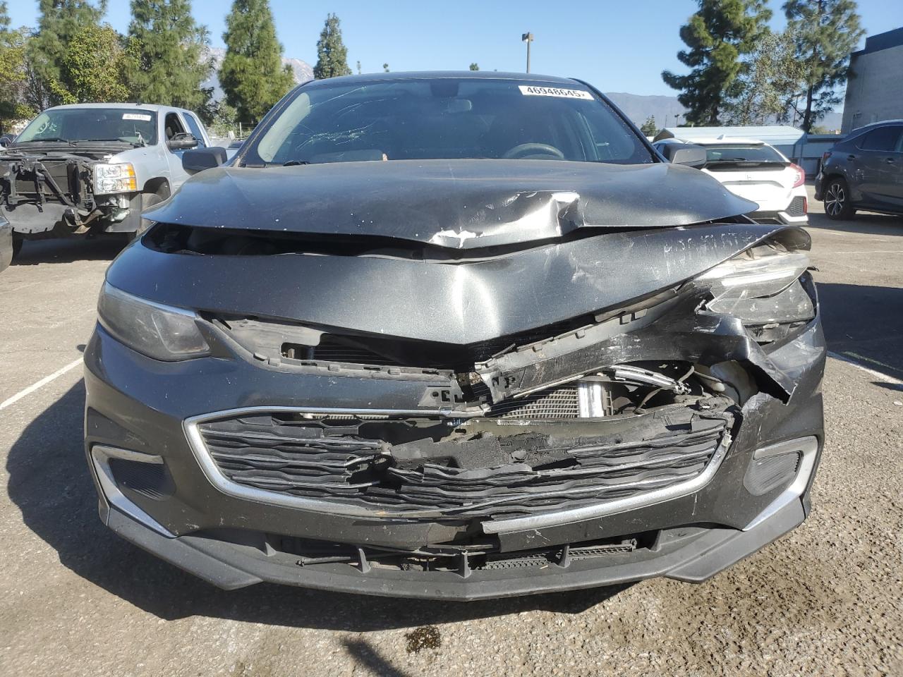2017 Chevrolet Malibu VIN 1G1ZB5ST1HF144616 Copart auction photo, front end / side damage thumbnail 5
