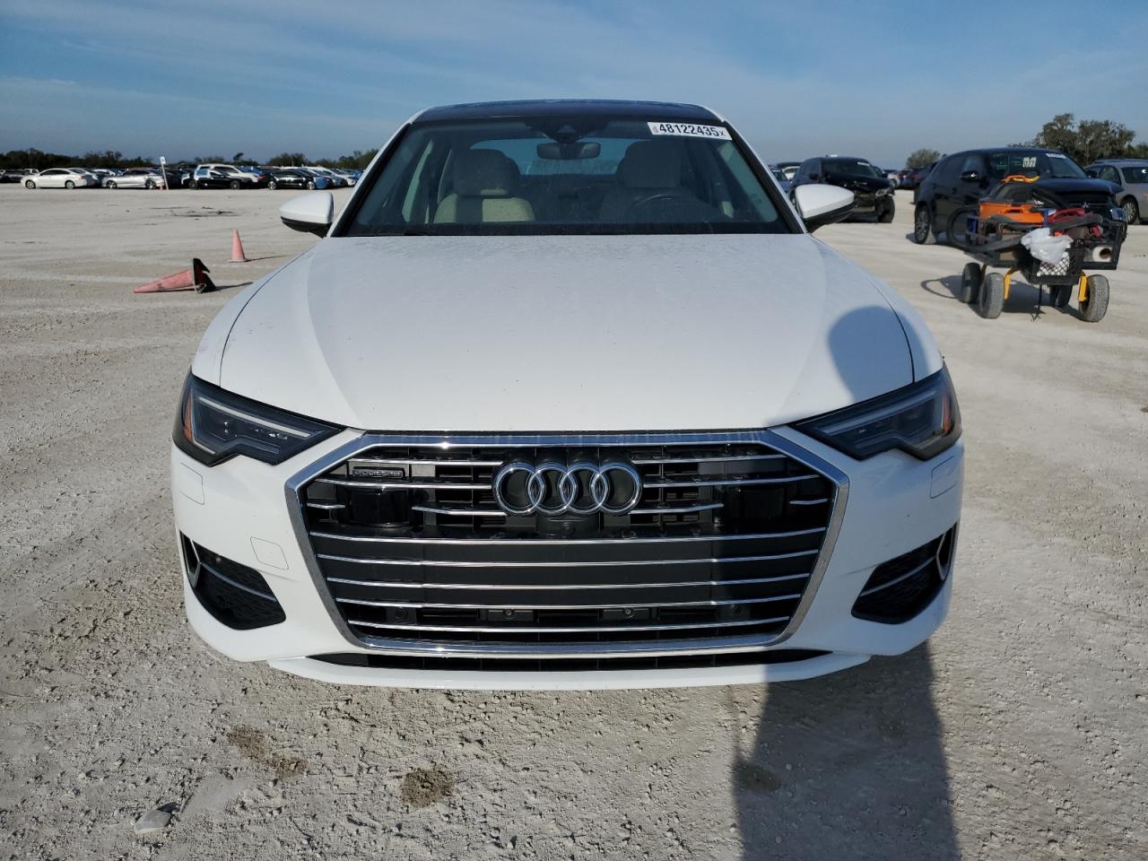 2021 Audi A6 VIN WAUE8AF24MN031836 Copart auction photo, side / front end damage thumbnail 5
