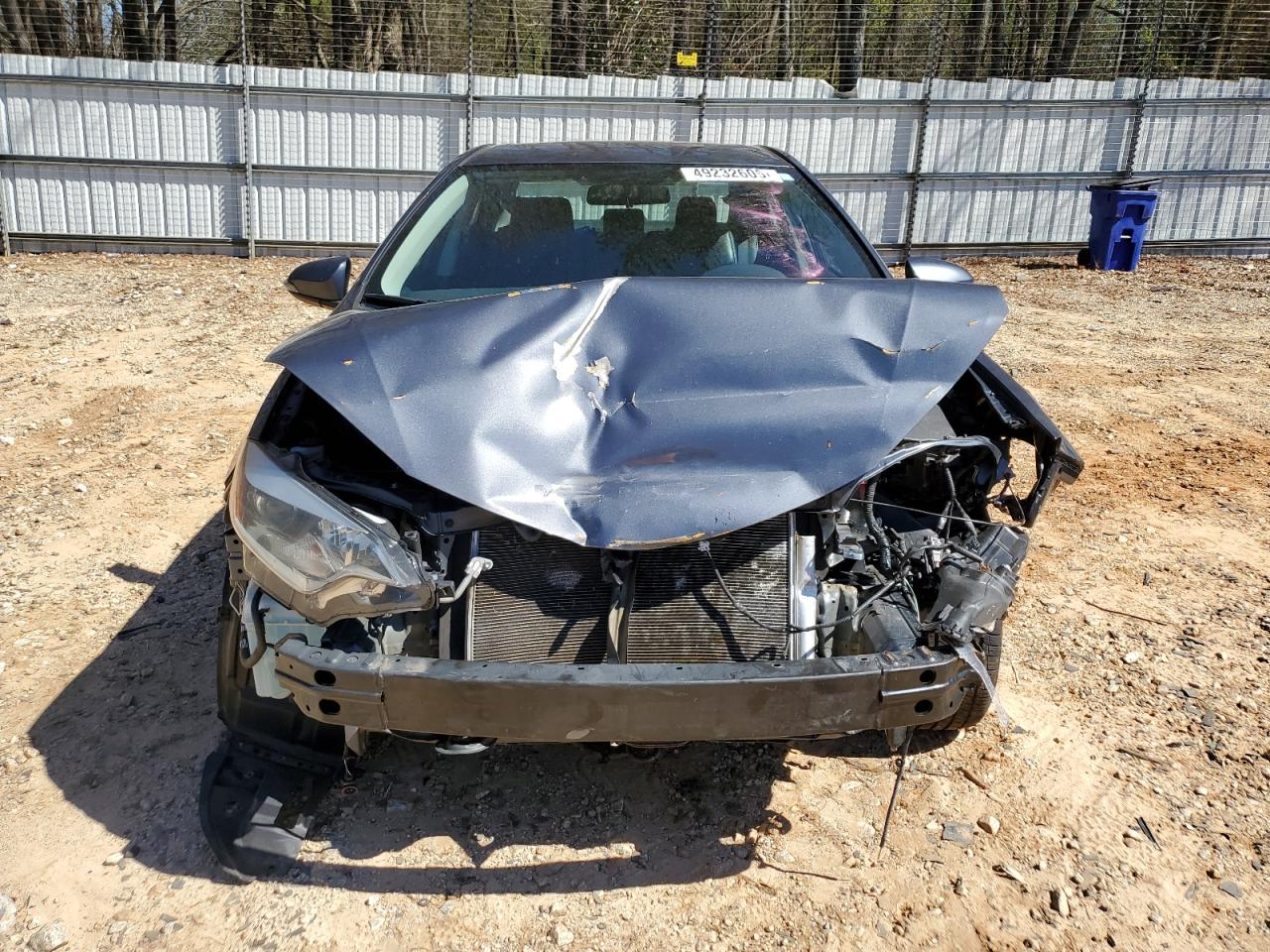 2016 Toyota Corolla VIN 2T1BURHEXGC591214 Copart auction photo, front end / rear end damage thumbnail 5