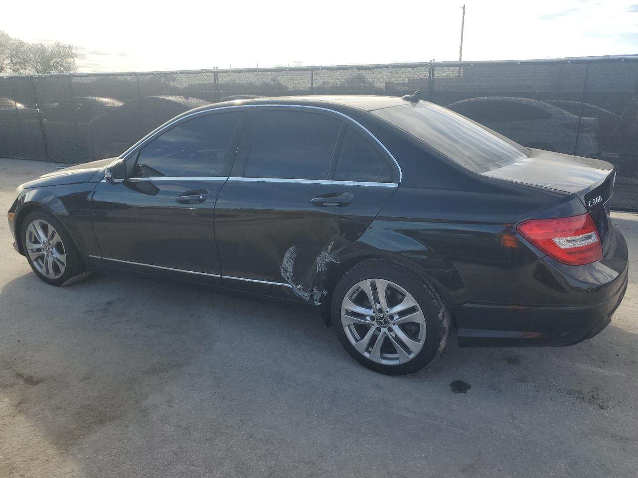 2013 Mercedes-Benz C-klasse VIN WDDGF8AB7DR251911 Copart auction photo, side / minor dent/scratches damage thumbnail 2