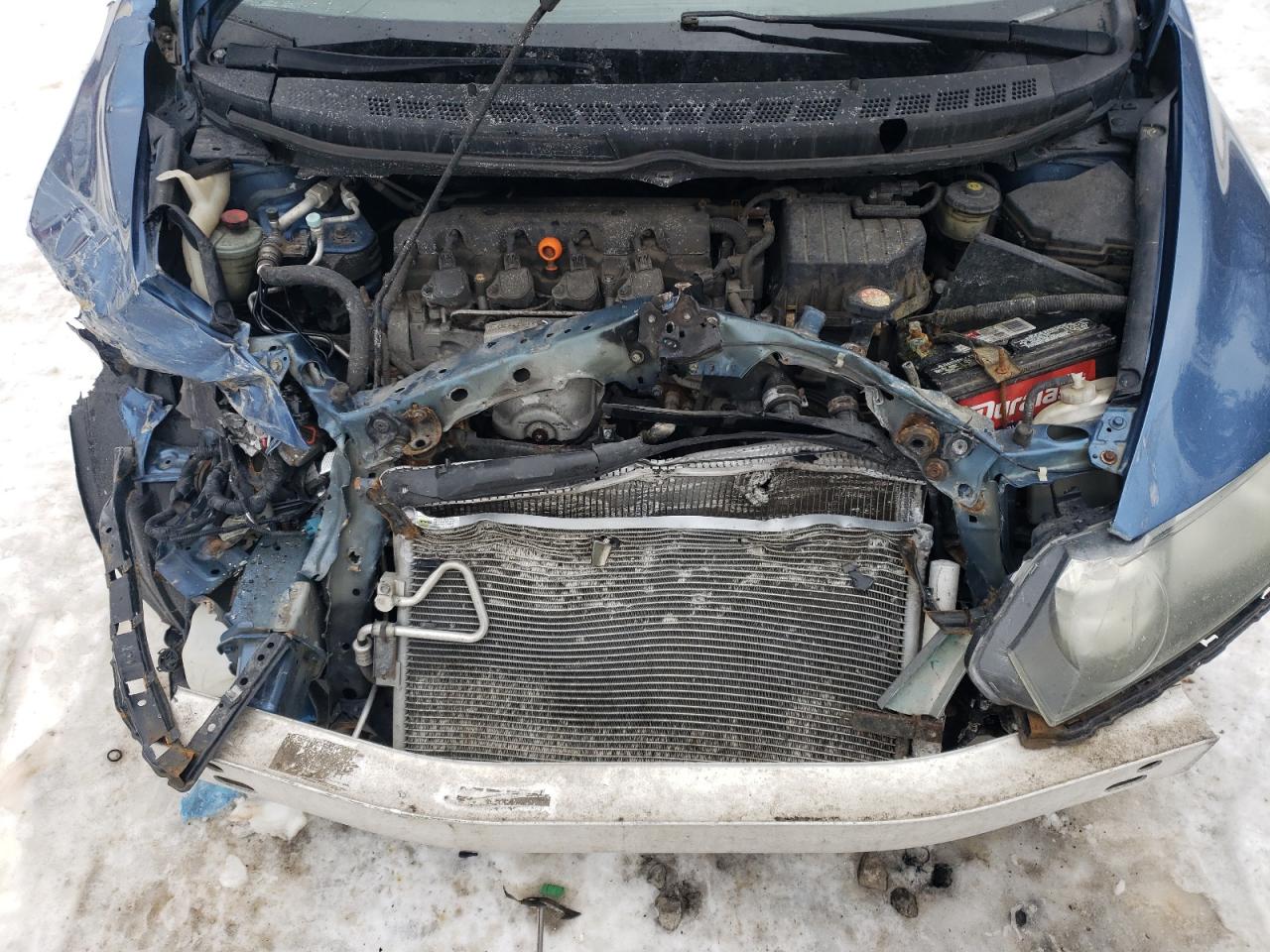 2010 Honda Civic VIN 19XFA1F59AE070752 Copart auction photo, front end / side damage thumbnail 12