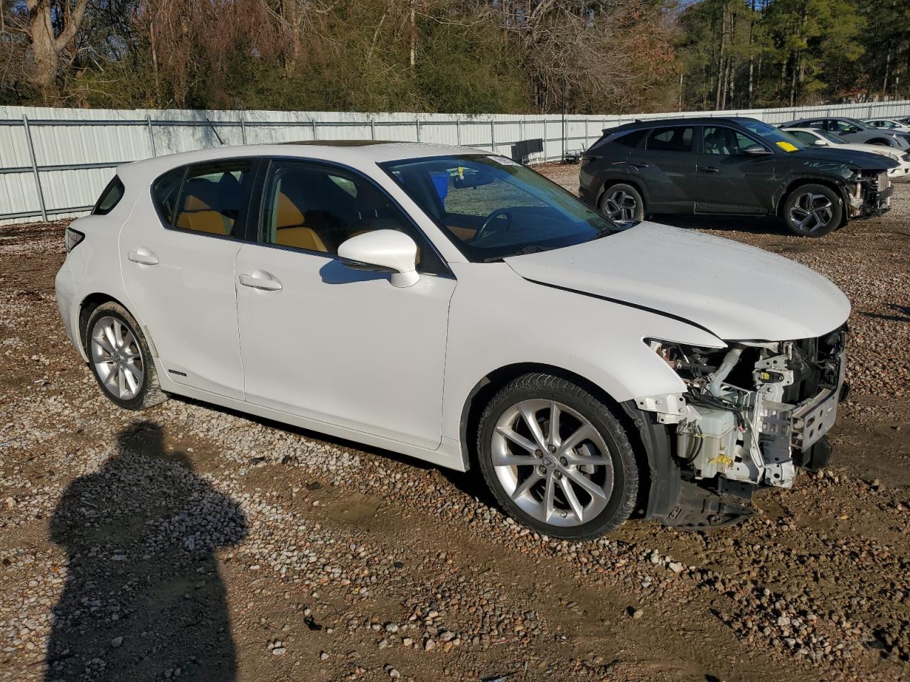 2012 Lexus CT VIN JTHKD5BH0C2059358 Copart auction photo, front end damage thumbnail 4
