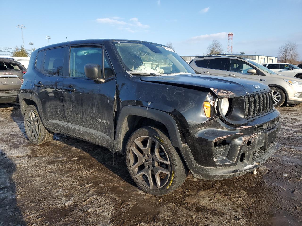 2021 Jeep Renegade VIN ZACNJDAB9MPM49748 Copart auction photo, front end / minor dent/scratches damage thumbnail 4