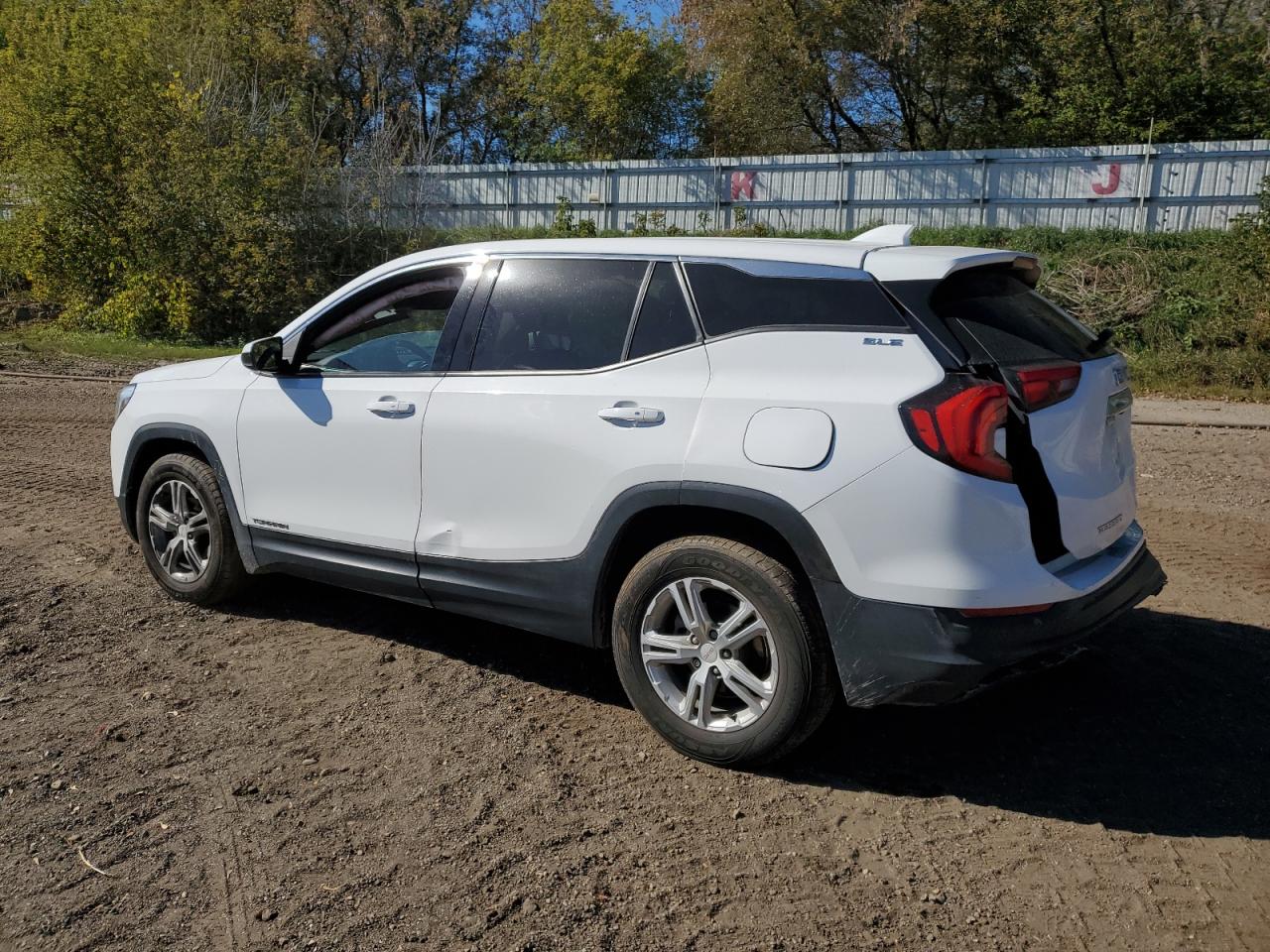 2019 GMC Terrain VIN 3GKALMEV7KL353207 Copart auction photo, rear end / side damage thumbnail 2