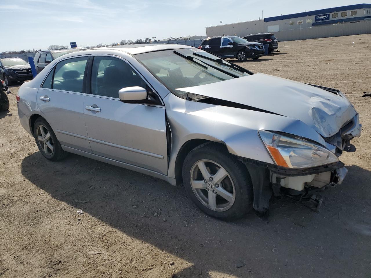 2004 Honda Accord VIN 1HGCM56814A107376 Copart auction photo, front end damage thumbnail 4