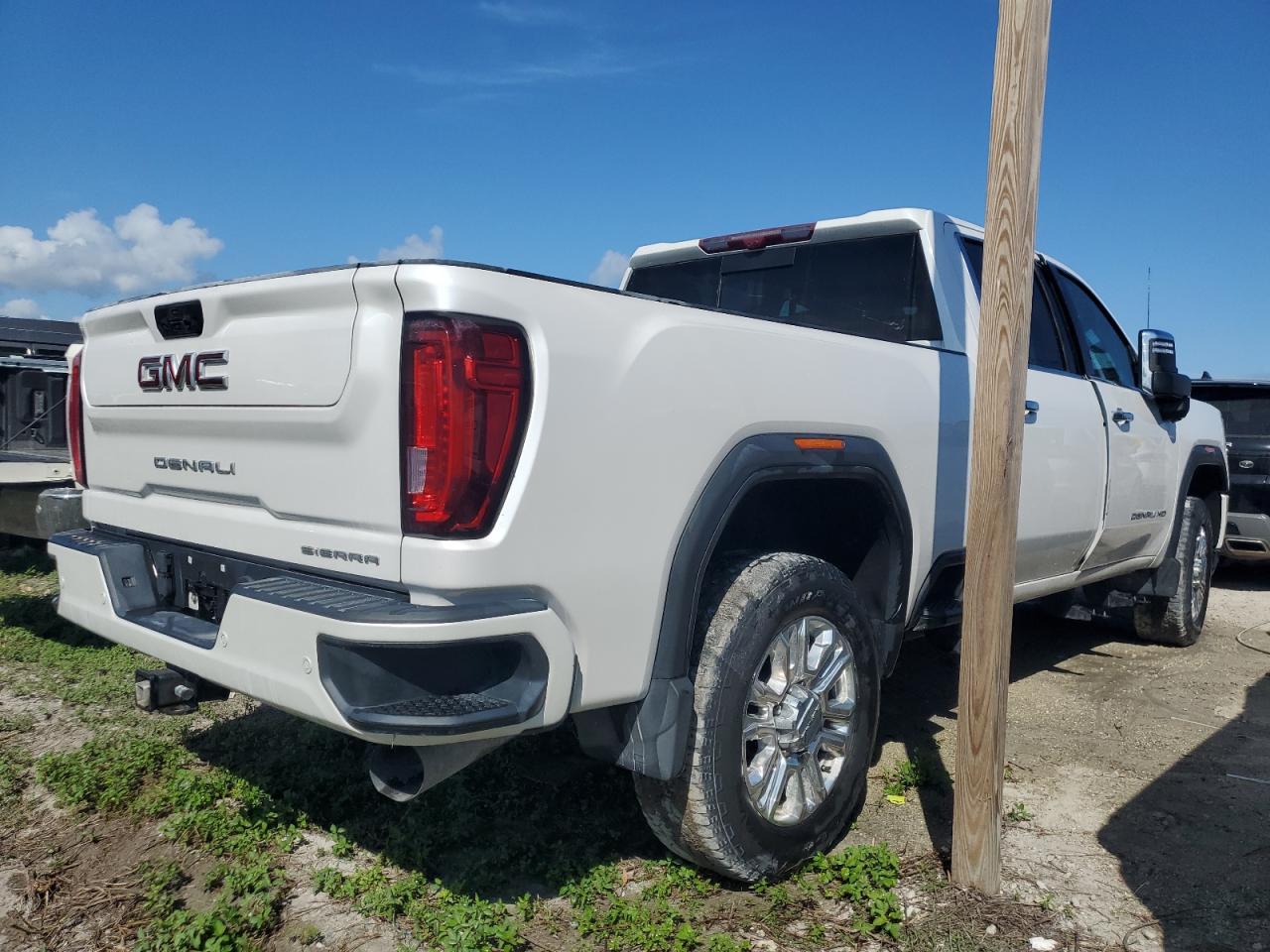 2020 GMC Sierra VIN 1GT49REY8LF205979 Copart auction photo, water/flood damage thumbnail 3