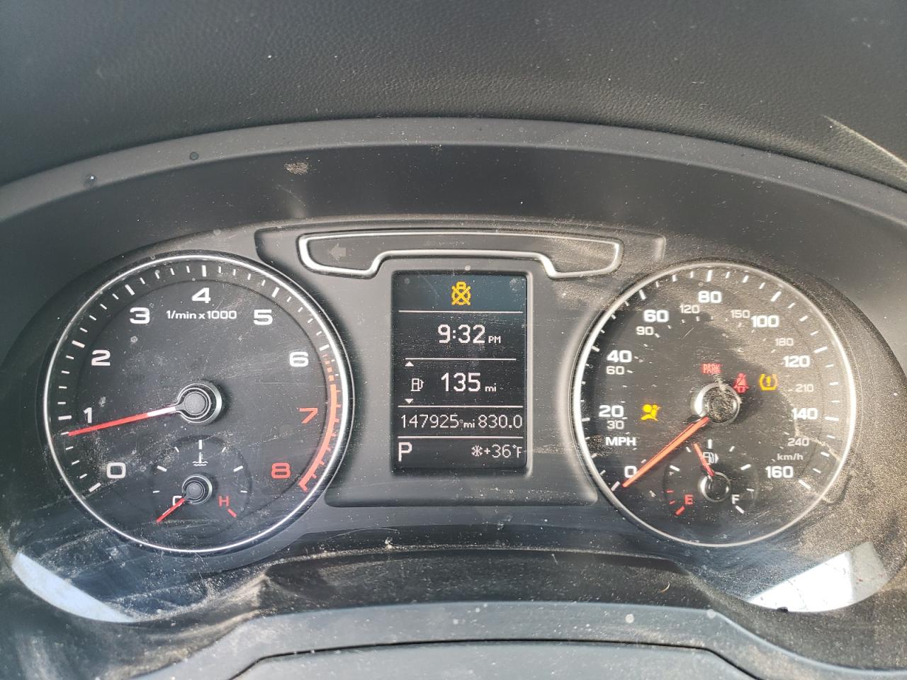 2015 Audi Q3 VIN WA1EFCFS1FR001560 Copart auction photo, rear end / hail damage thumbnail 9
