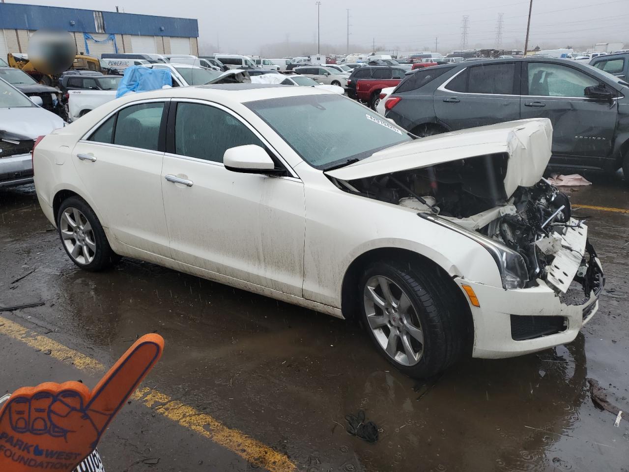 2014 Cadillac ATS VIN 1G6AG5RX5E0100909 Copart auction photo, front end damage thumbnail 4