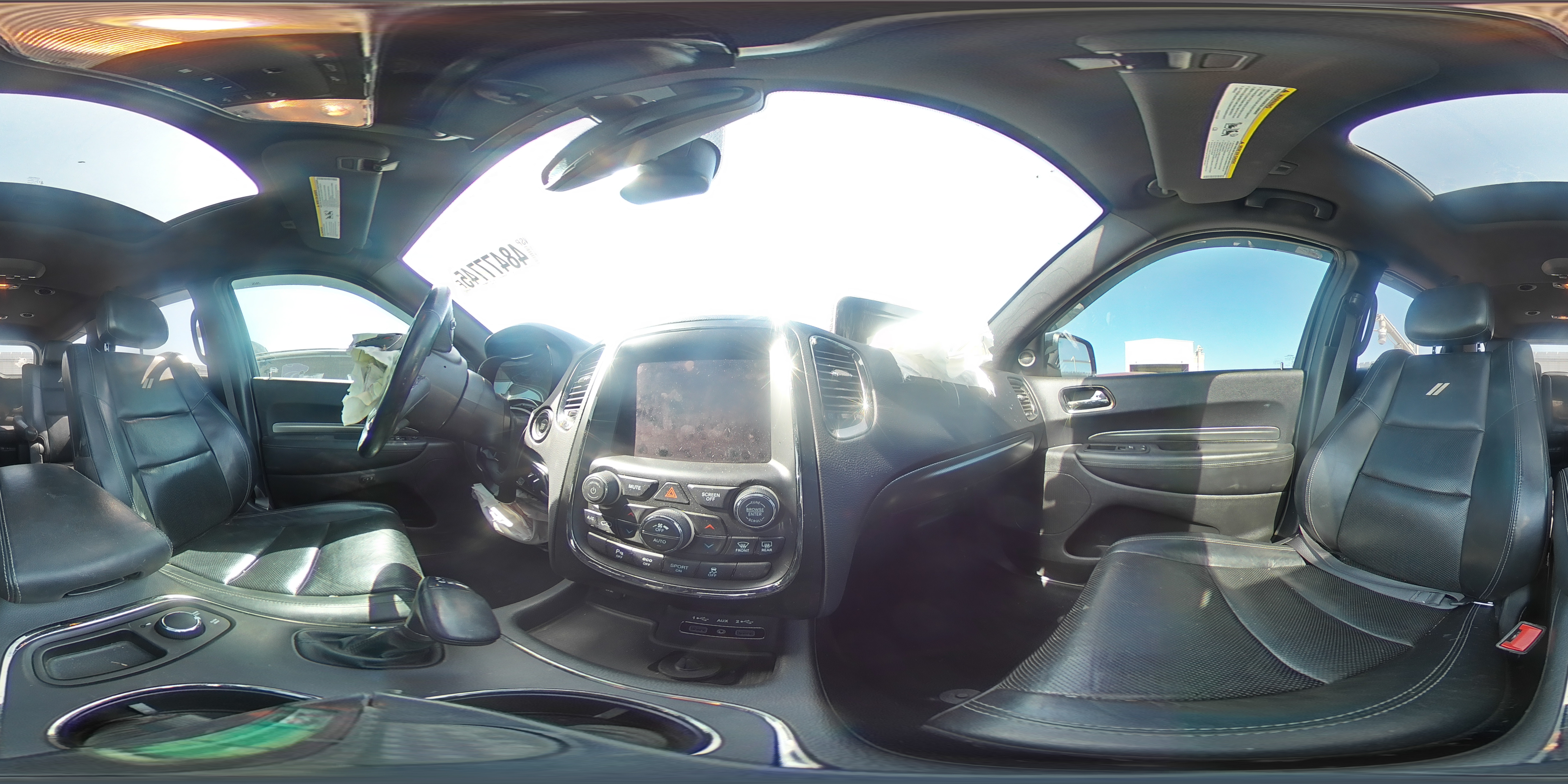 2020 Dodge Durango VIN 1C4SDJCT4LC165321 Copart auction photo, frame damage damage thumbnail 14