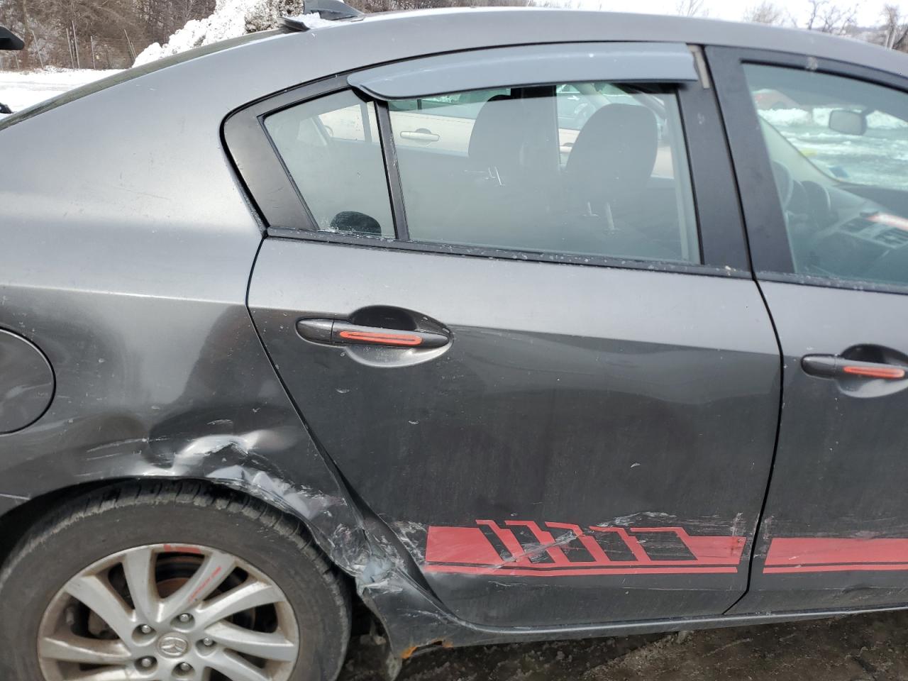 2012 Mazda 3 VIN JM1BL1V83C1677580 Copart auction photo, side / rear end damage thumbnail 10