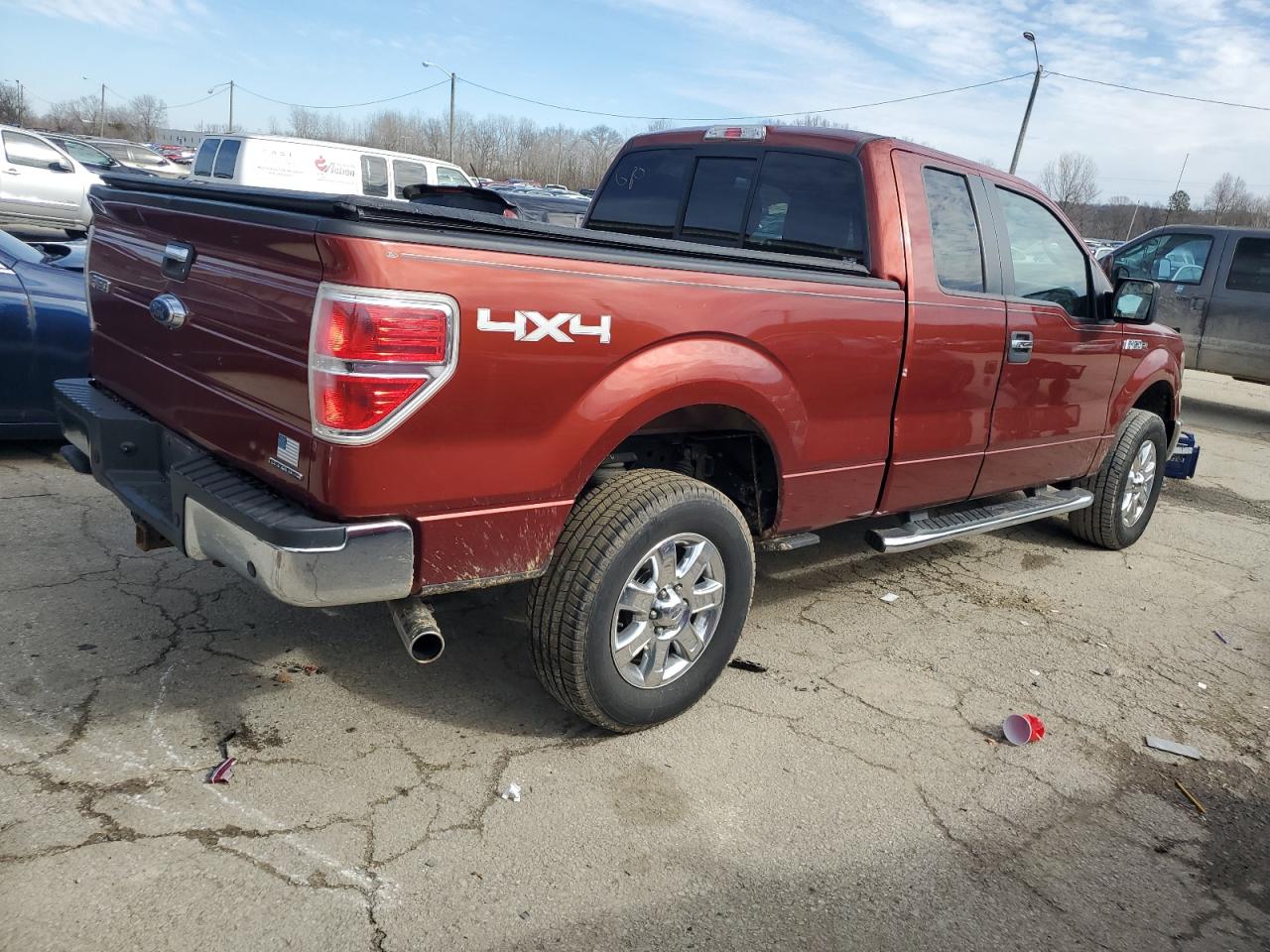 2014 Ford F-150 VIN 1FTFX1EF9EKD57827 Copart auction photo, front end damage thumbnail 3
