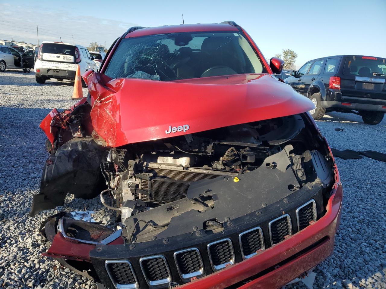 2021 Jeep Compass VIN 3C4NJDCB6MT523670 Copart auction photo, side / front end damage thumbnail 5