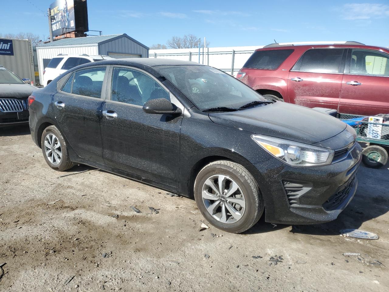 2023 KIA Rio VIN 3KPA24ADXPE617141 Copart auction photo, side / minor dent/scratches damage thumbnail 4