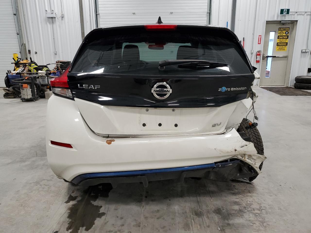 2019 Nissan Leaf VIN 1N4AZ1CP6KC314249 Copart auction photo, rear end / side damage thumbnail 6