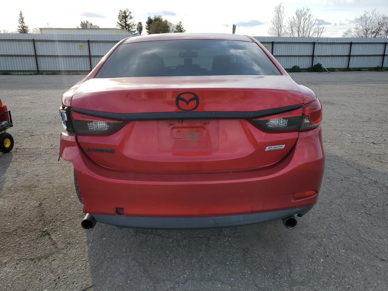 2015 Mazda 6 VIN JM1GJ1V56F1217772 Copart auction photo, rear end / side damage thumbnail 6