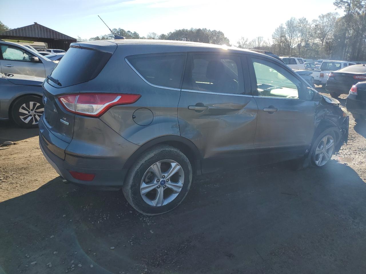 2014 Ford Escape VIN 1FMCU0G93EUB02250 Copart auction photo, side / front end damage thumbnail 3