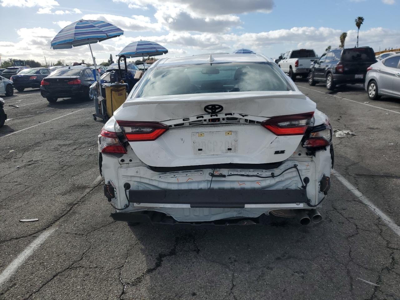 2023 Toyota Camry VIN 4T1T11AK6PU728923 Copart auction photo, rear end / minor dent/scratches damage thumbnail 6