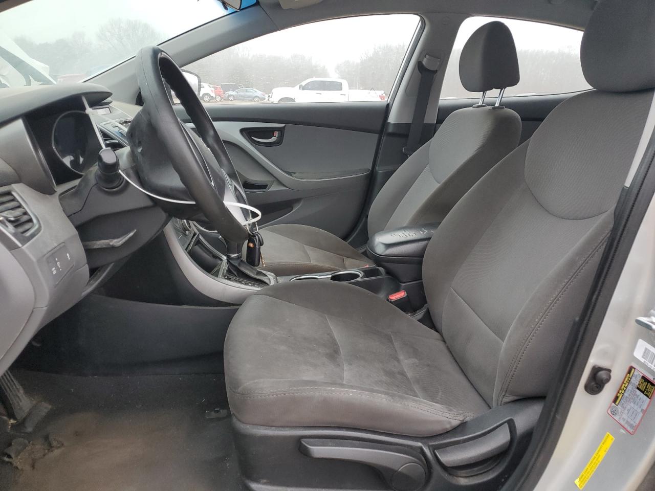 2016 Hyundai Elantra VIN 5NPDH4AE5GH725473 Copart auction photo, front end / side damage thumbnail 7