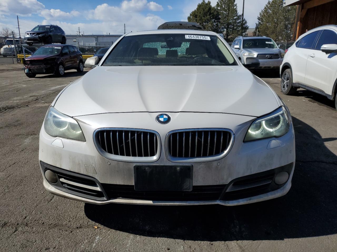 2015 BMW 5er VIN WBA5B3C58FD543460 Copart auction photo, rear end damage thumbnail 5