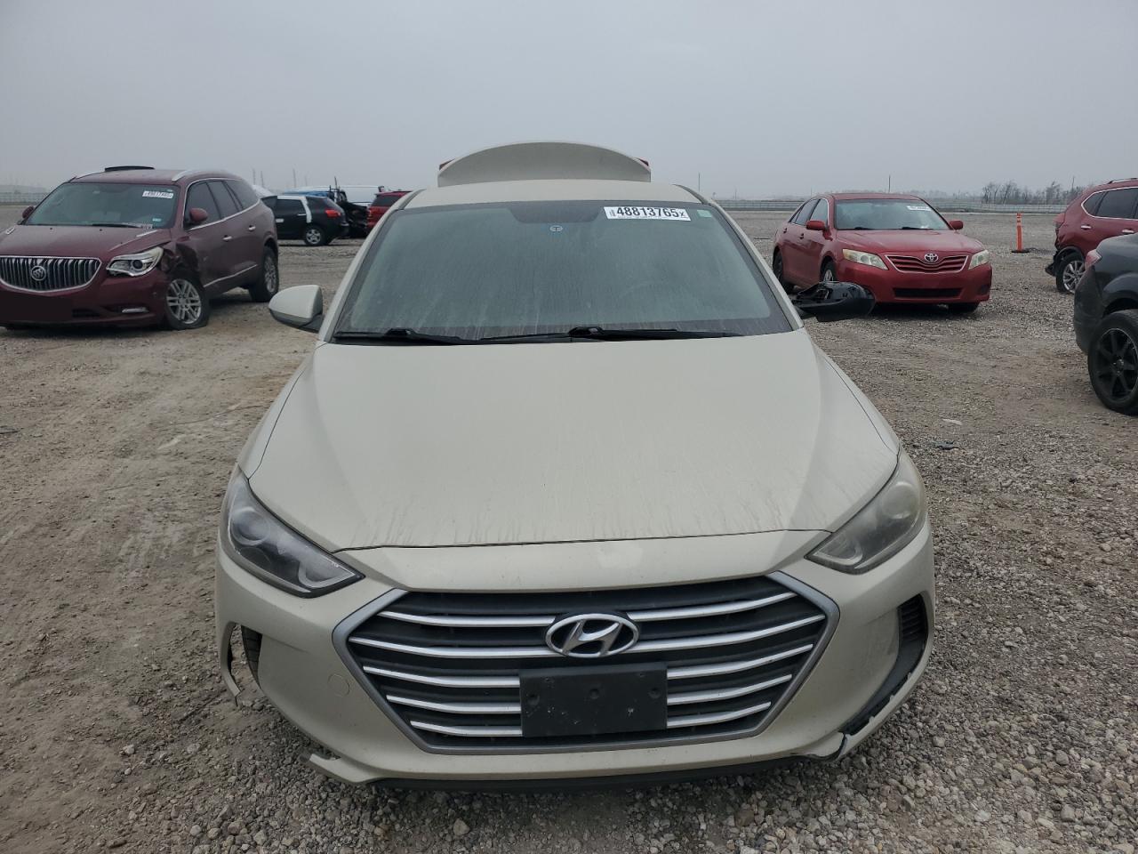 2017 Hyundai Elantra VIN KMHD74LF7HU431018 Copart auction photo, rear end / front end damage thumbnail 5