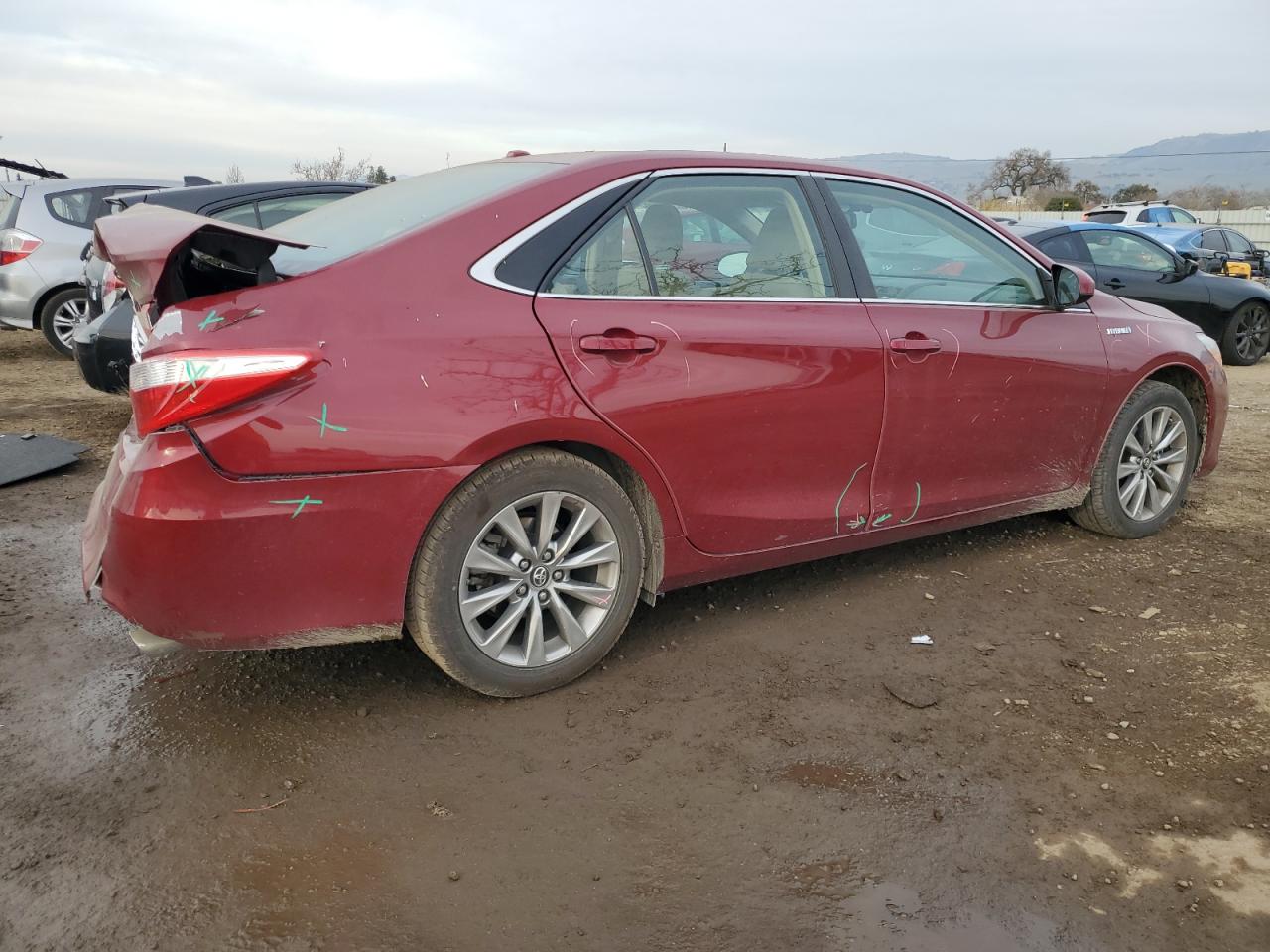 2016 Toyota Camry VIN 4T1BD1FK4GU197197 Copart auction photo, rear end damage thumbnail 3