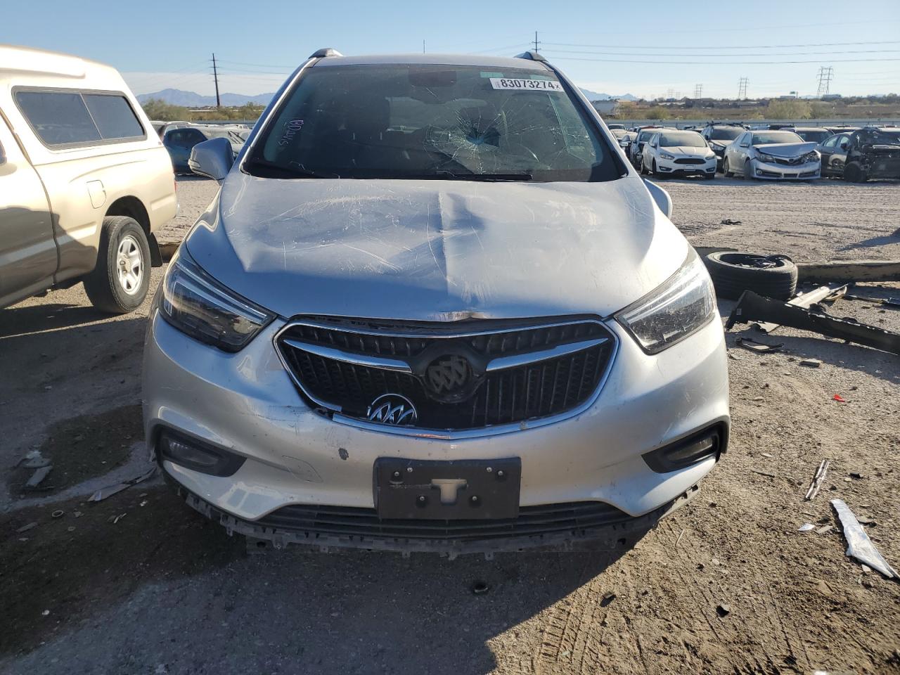 2019 Buick Encore VIN KL4CJCSM7KB809976 Copart auction photo, front end damage thumbnail 5