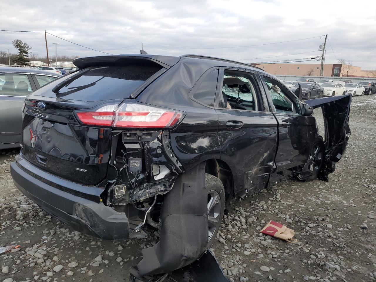2023 Ford Edge VIN 2FMPK4J95PBA06913 Copart auction photo, all over damage thumbnail 3