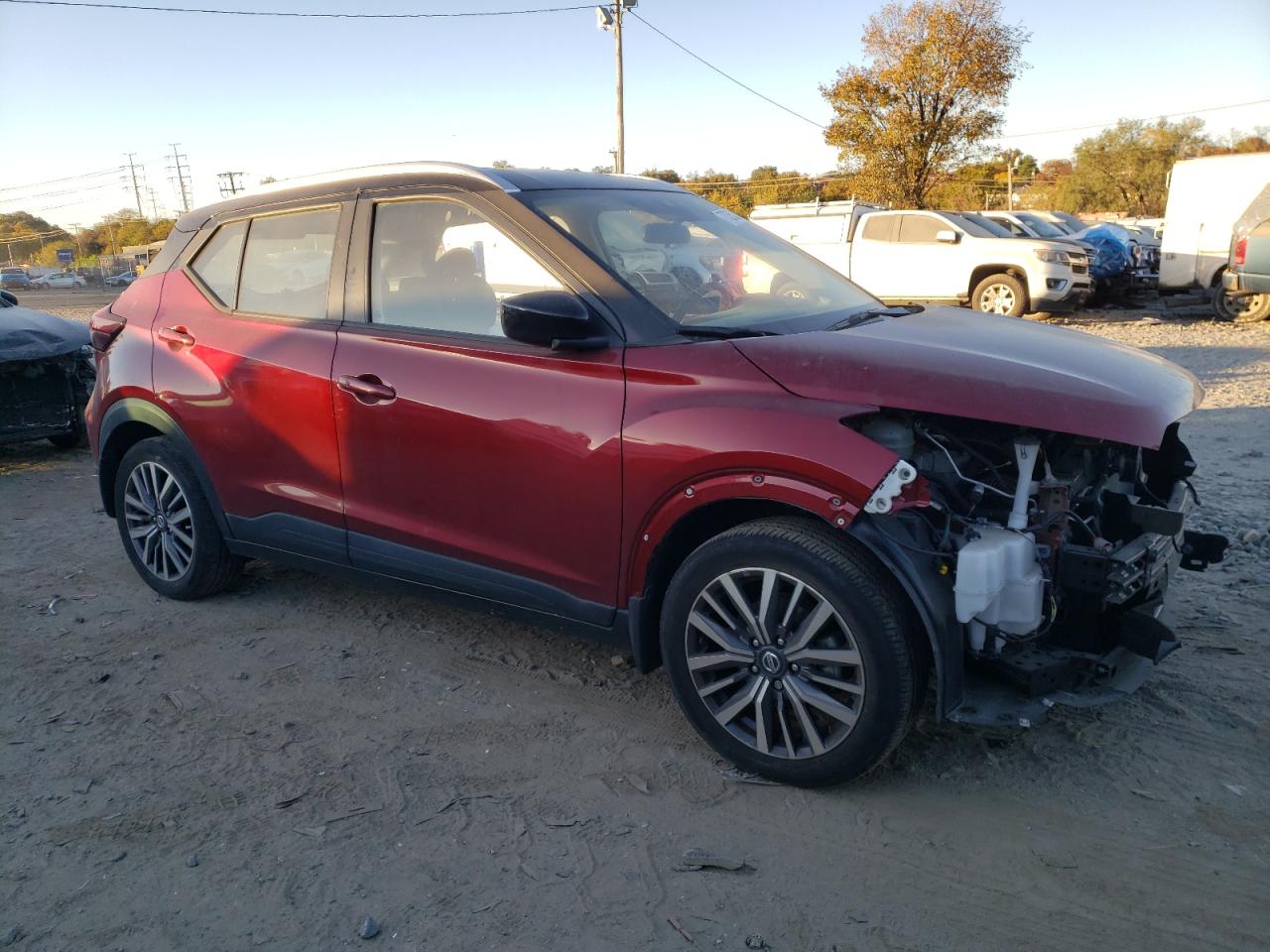 2021 Nissan Kicks VIN 3N1CP5CVXML498703 Copart auction photo, all over / stripped damage thumbnail 4