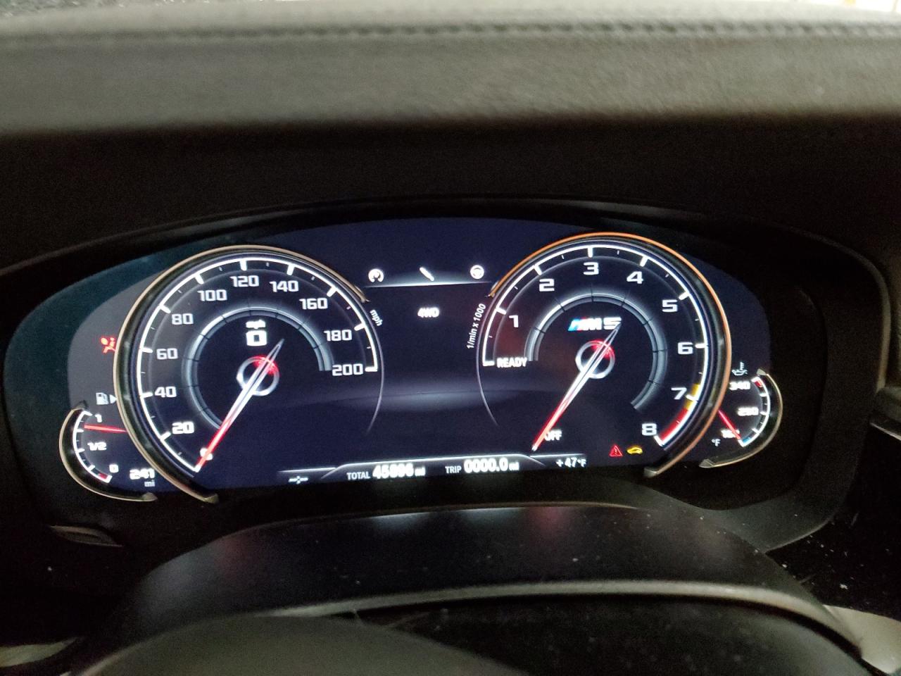 2019 BMW M5 VIN WBSJF0C51KB447169 Copart auction photo, front end / rear end damage thumbnail 9