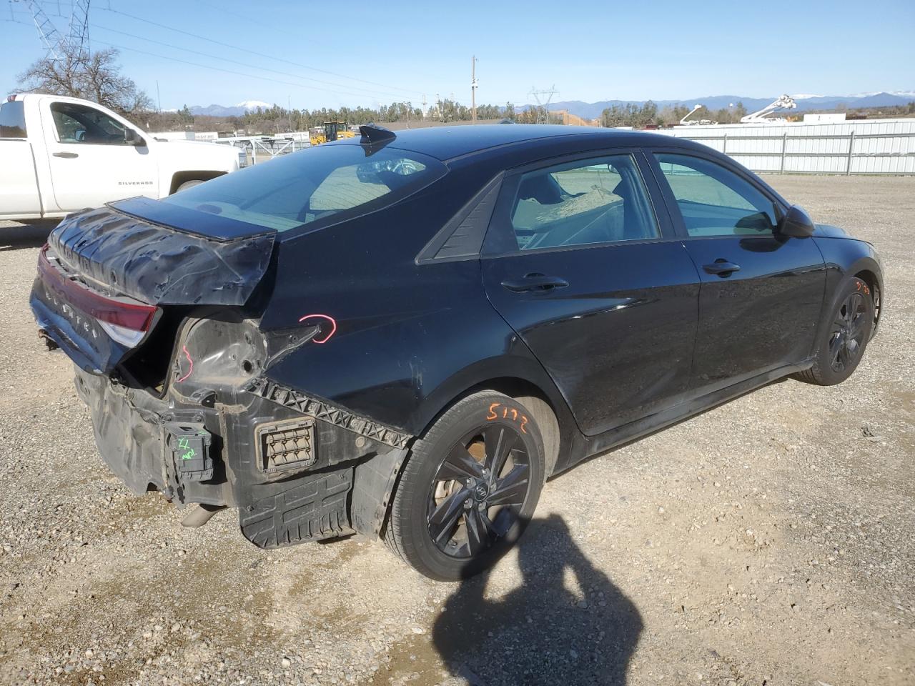 2021 Hyundai Elantra VIN KMHLM4AG6MU198968 Copart auction photo, rear end damage thumbnail 3