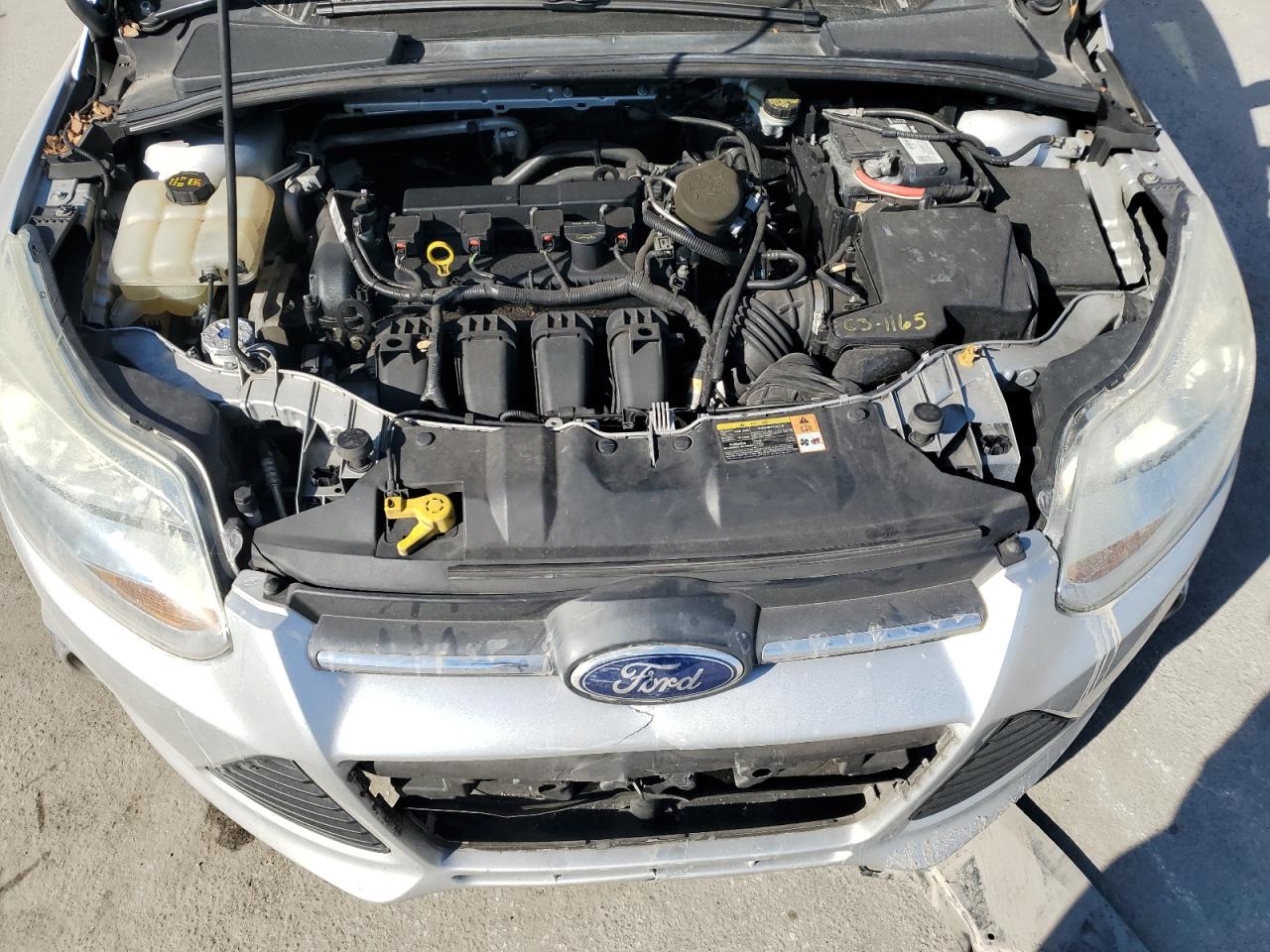 2013 Ford Focus VIN 1FADP3F24DL384124 Copart auction photo, all over damage thumbnail 11