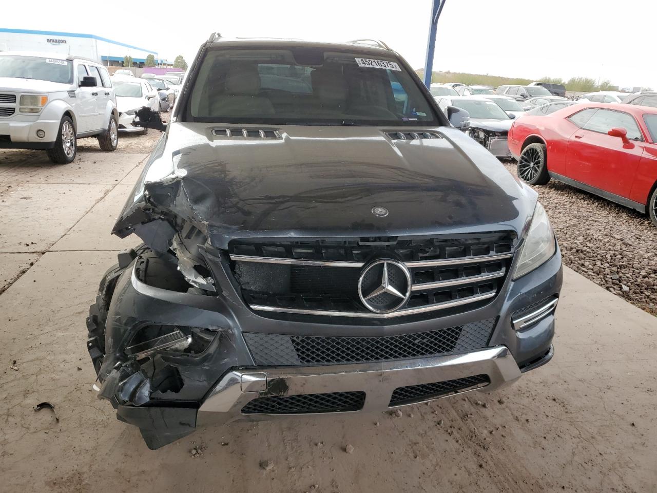 2013 Mercedes-Benz M-klasse VIN 4JGDA5JB8DA103562 Copart auction photo, front end / side damage thumbnail 5