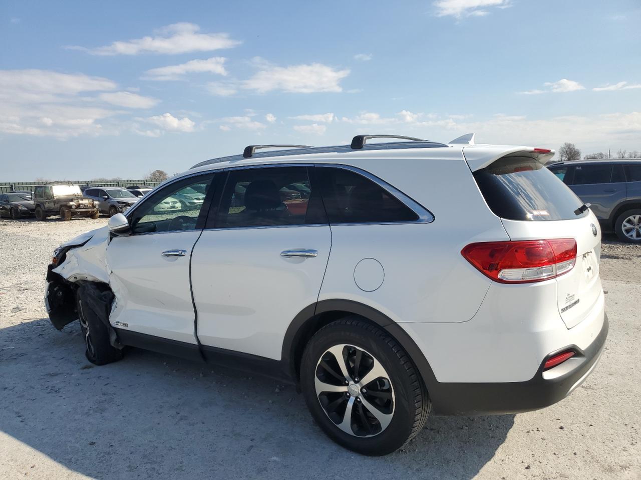 2016 KIA Sorento VIN 5XYPHDA54GG152781 Copart auction photo, front end / side damage thumbnail 2