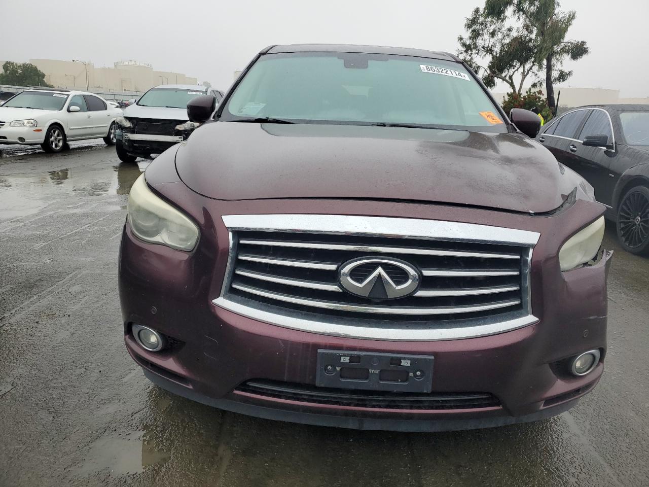 2013 Infiniti JX VIN 5N1AL0MM5DC337689 Copart auction photo, all over damage thumbnail 5